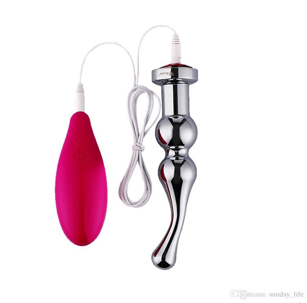 Free Shipping!Anal sex toys for beginners vibrator anal beads stainless steel butt plug