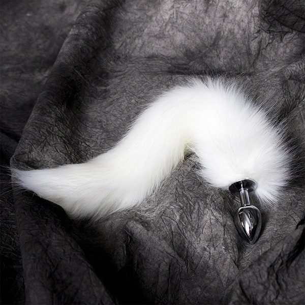 Fox Tail Butt Plug Stainless Steel High Quality Plush Anal Plug Sex Toys Adult Games Halloween Sex Products#wjt0051