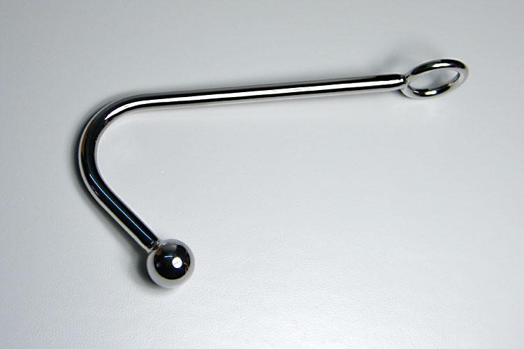 304 Real Stainless Steel Anal Hook with Ball Adult Chastity Fetish Unisex Butt Anal Plug Sex Products Anal Hooks A026