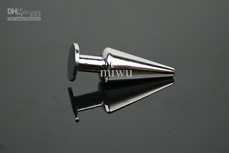 304 Metal Stainless Steel Adult Anal Plug Solid Heavy Conical Base Gay Bondage Chastity Female Sex Products Butt Plug A044