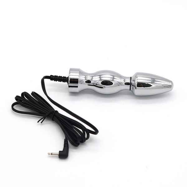 Electric Shock Beads Stainless Steel Butt Plug Anal Sex Toys Smooth Touch Anal Plug Dildo Erotic Toys Electro Shock Accessory For Couples