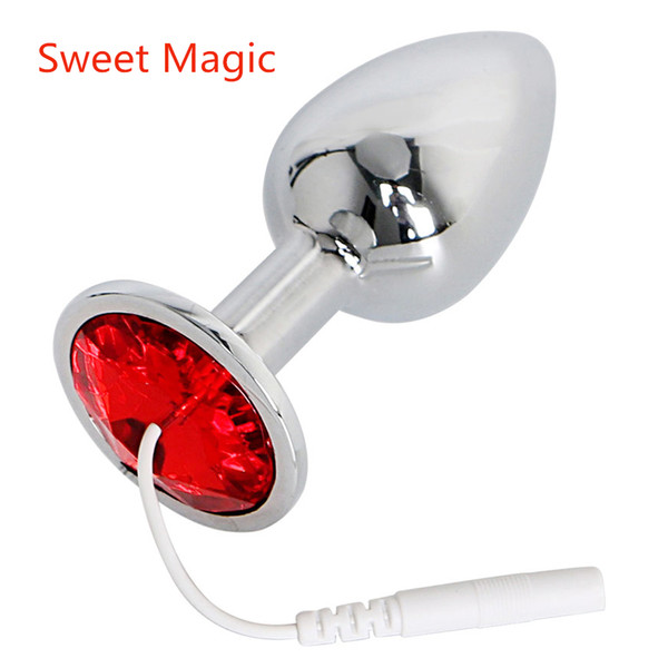 Sweet Magic Electric Shock Metal Anal Plugs Smooth and Easy Insert Stimulating Butt Plugs Adult Game Medical Themed Sex Toys For Couples