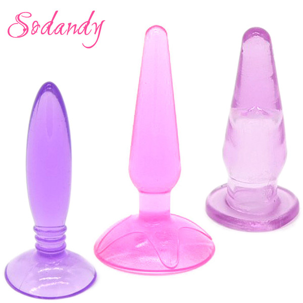 SODANDY 3PCS Anal Sex Toys Silicone Anal Plug Butt Plugs Butt Jewelry Anal Beads For Women Booty Beads For Gay Adult Sex Shop