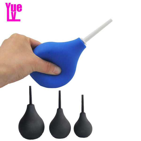 YUELV 89/160/220ML Unisex Anal Shower Silicone Enemator Vaginal Enema Rectal Syringe Anal Rectum Vaginal Cleaner Adult Sex Toys For Women