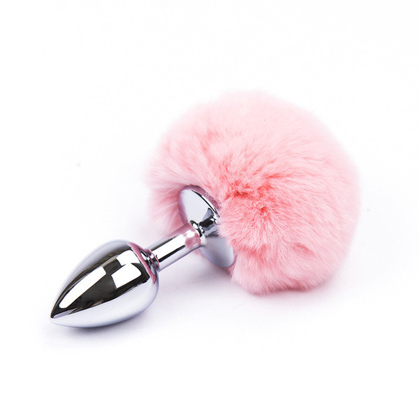 Small Size Metal Rabbit Tail Anal Plug Bunny Tail Butt Plug Anal Sex Toys for Women And Men BDSM Toys