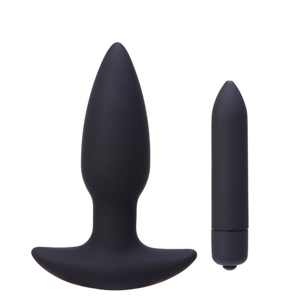 10 Speeds Silicone Anal Plug Bullet Vibration Anal Vibrator Butt Plug Prostate Massage Stimulation Sex Toys for Women Men