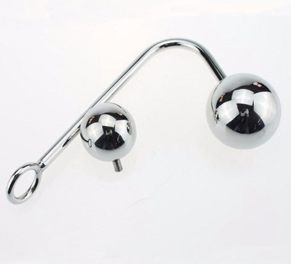 Adult Toys SMBD Anal Hook Erotic Toys With 2 Alternatively Stainless Steel Anus Beads Penis Ring