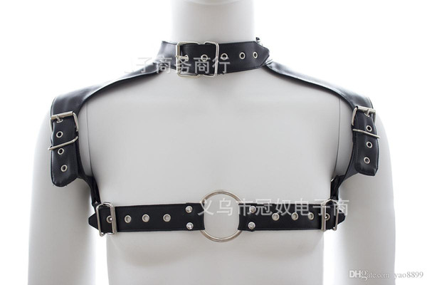 Men's BDSM Bondage Leather Belt Chest Harness Lingerie Gay Buckles Harnesses Costume Sex Toys For Men