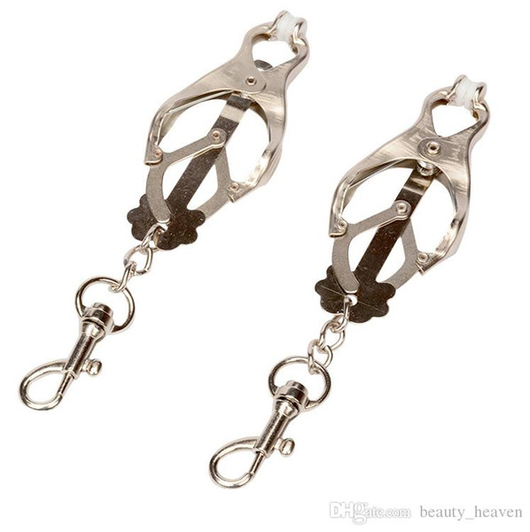 Breast Nipple Clamps Silver Metal Female Nipple Clips BDSM Bondage Sex Toys For Couples Adult Games