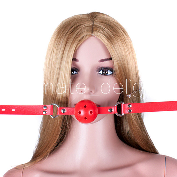 Plastic Gag Leather Adjustable Lockable Belt Pig Dog Slave Training Gear Bondage BDSM Kit Sex Toy Adult Products