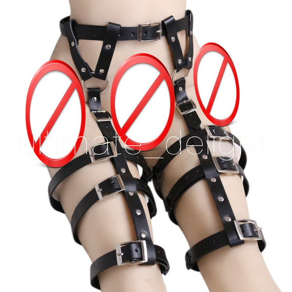 PU Leather Bondage Harness Sexy Game Eroti Adult Sex Swing Sets Slave Fetish Bdsm Bondage Restraints Bed Adult Game