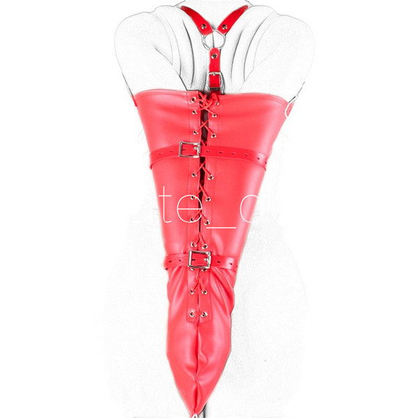 Adult Sex Bondage Fetish Sex Toy for Couples Soft Leather Arm Binder Sexy Slave Fetish Armbinder Glove Women Restraint Sex Toy Adult Game