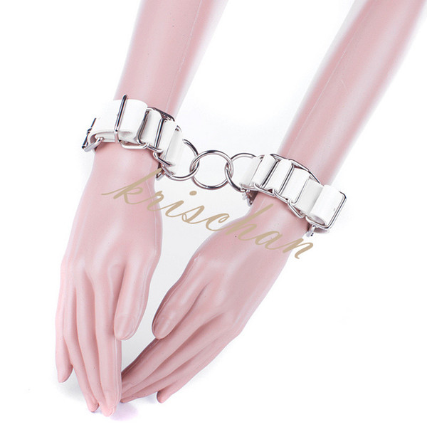 Four colors Optional Soft PU Leather Handcuffs Restraints Costume Restraint Bondage Erotic Toy Play Sex Products Costume Tools