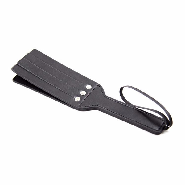 Sex Bondage Double Layers Leather Flip Flap Spanking Paddle SM Spanking Game Toy Adult Sex Products