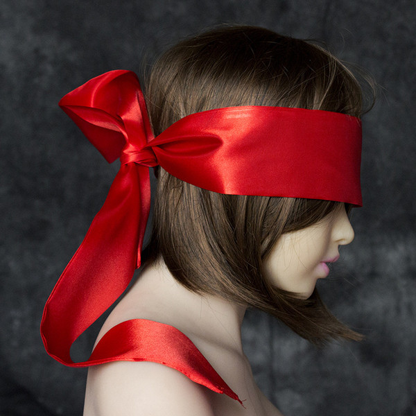 BDSM Eye Masks for Sex Bondage Strip Satin Blindfold 4 Colors for Adults Play Games Sex Toys Role Play Tools DHL