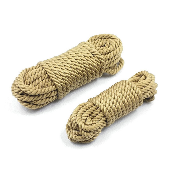 5m 10m Soft Hemp Faux Jute Cotton Bondage Rope Fetish Sex Slave BDSM Bondage Restraints Erotic Toys Sex Toys for Couples DHL