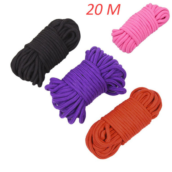 20 Meters Long Restraint Bondage Ropes Thick Strong Cotton Rope Fetish Sex Harness Flirting SM Adult Game Sex Toys for Couples