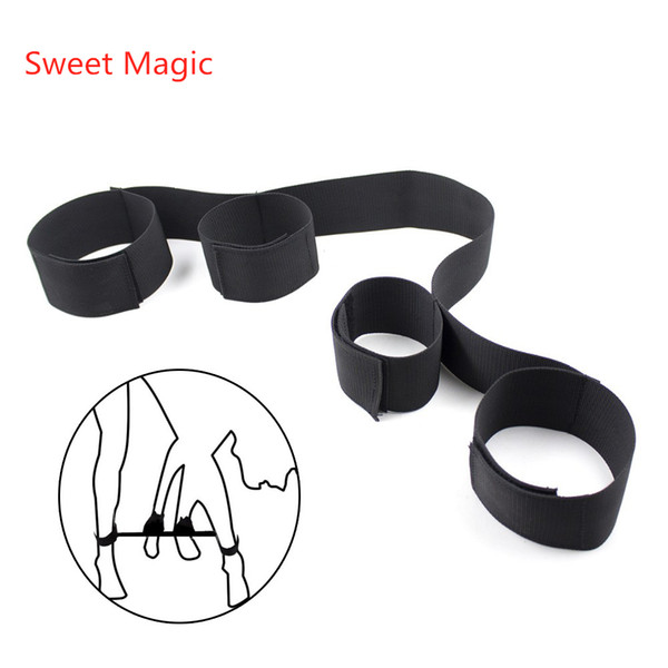 Sweet Magic Erotic Hand Cuffs Ankle Cuff Nylon BDSM Bondage Restraints Rope Fetish Bondage Sex Toy For Adults Roleplay Costumes Accessories