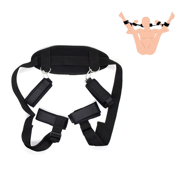 Sweet Magic Womens Sexy Lingerie BDSM Bondage Sex Handcuffs Leg Open Restraints Neck Handcuffs Ankle Cuff Straps Erotic Costume Sex Toys