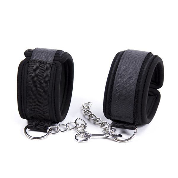 Sweet Magic Soft Padded Hand Cuffs Ankle Cuffs With Chain BDSM Restraint Bondage Accessories For Couples Cosplay Adult Games