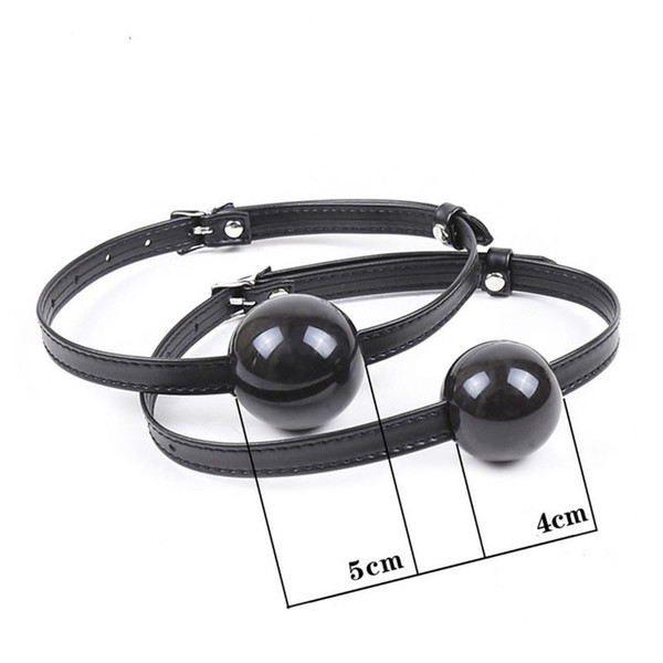 Sweet Magic Black Smooth Silicone Ball Open Mouth Gag Flirting Erotic Toys BDSM Bondage Restraints BDSM Cosplay Sex Toys For Couples