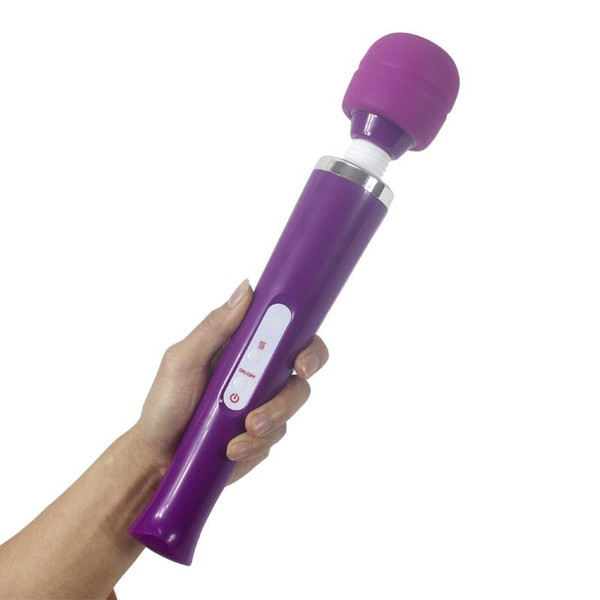 Rechargeable built-in battery 10 Speed Magic Wand Travel Massager Ultra Powerful Body AV Vibrator Stick Adult Sex Toys Products