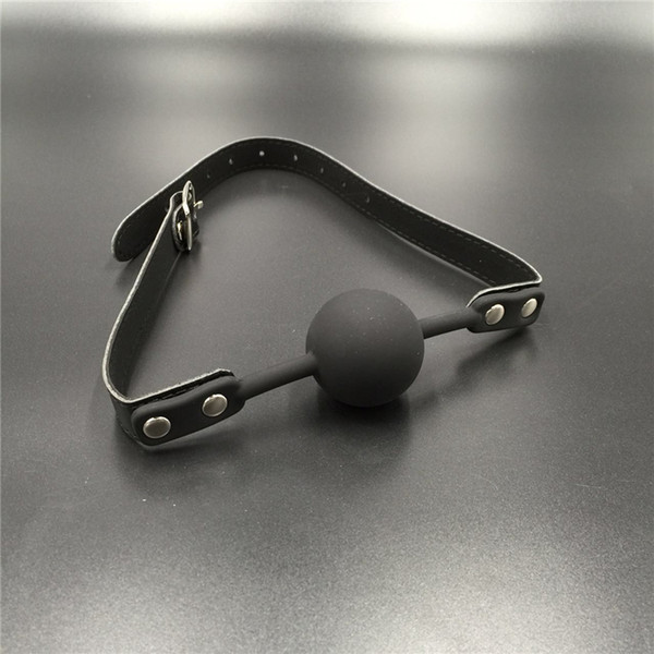 PROMOTIONAL Leather bondage gear BDSM mouth gags sex toys silicone ball gag