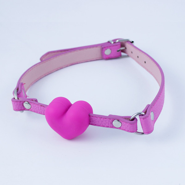 2016 NEW Silicone Open Mouth Gags Leather Bondage Restraint Cosplay Fetish Ball Gag Sex Toys For Couple Sex Products