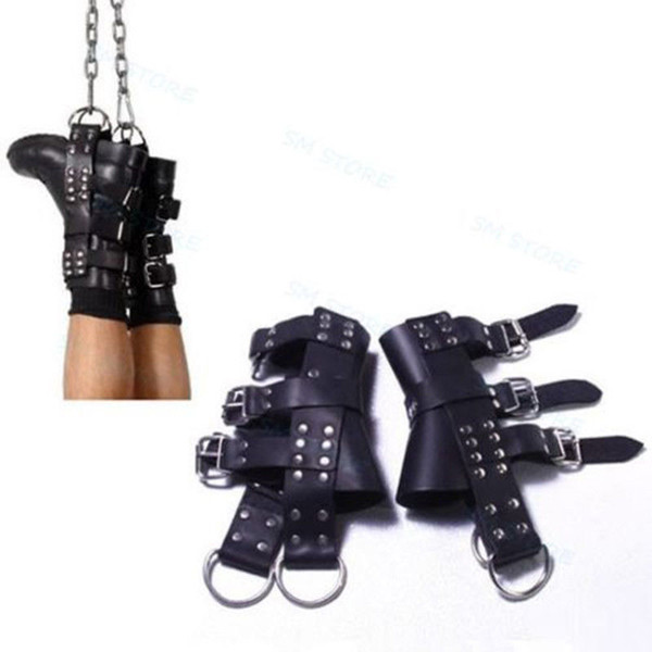 Ankle Boot Suspension Cuffs Foot Binder Restraints Hanging Feet Harness Costume #R52