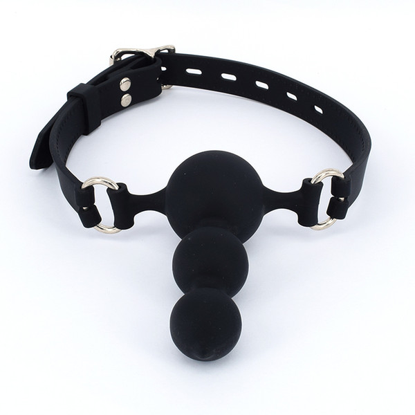 Open Mouth Gag Silicone Ball Gag SM Sex Toys Bondage Restraints Ring Gag Adult Game Oral Fixation Sex Toys Stuffed Slave For women