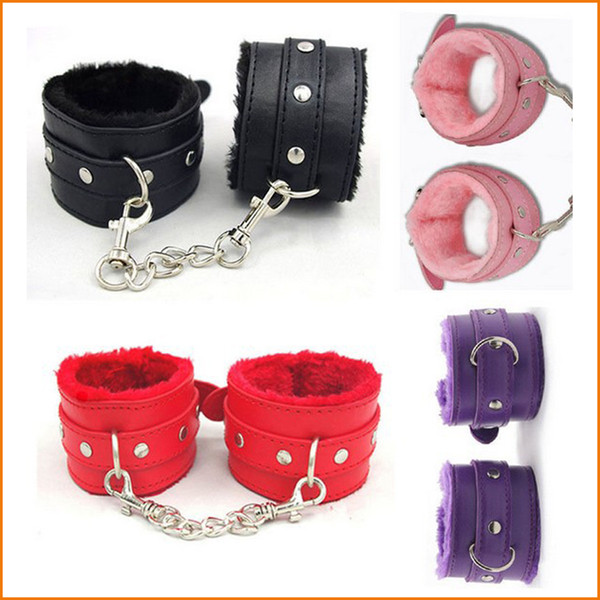 2016 New PU Leather Handcuffs Restraints Costume Bondage Sex Toys For Toys Costume Tools Free Shipping