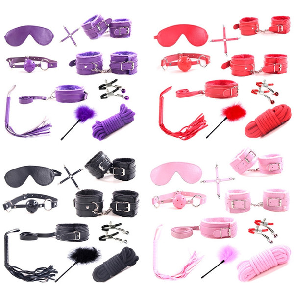 HOT Bondage Beginners/Starter Kit/Pack Cuffs Restraint Fetish Sex Toy for Women BDSM Sex Products