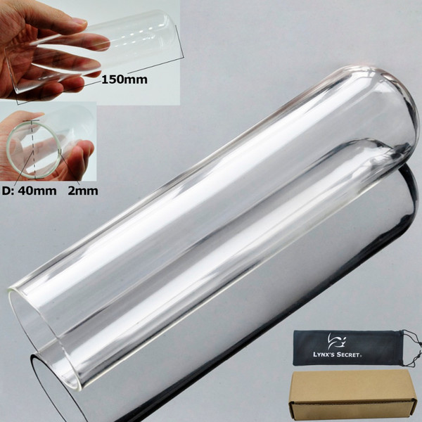 151204 Large big Hollow glass tube Dildo crystal penis Anal butt plug Sex toys for women men couples female male masturbation product