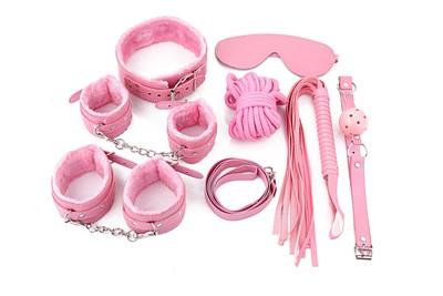 7Pcs/Set Adjustable Spreader Bar Bondage Kit Unisex PU Leather Man Woman Hogtie Fetish bdsm Restraints Shackles Hand Ankle Cuffs Sex Toy