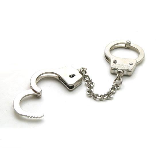 1pc Steel Thumbcuffs with Chain / Adjustable Finger Cuffs with Chain