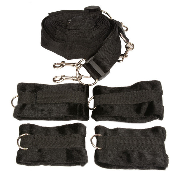 Under the Bed Mattress Restraint System with handcuffs wrist cuffs BDSM Bondage Gear Adult Sex Toys Products for Couples Sexual Play XLF1145