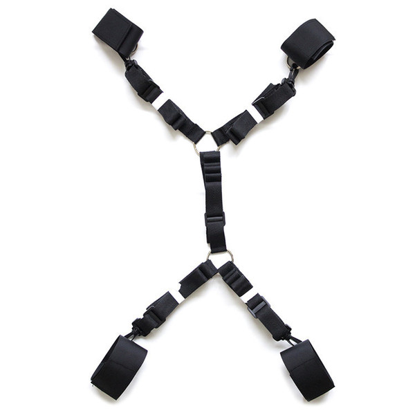 Under Bed Restraints Adult Sex Product for Couple Ankle Wrist restraint Bondage Harness Nylon Belt