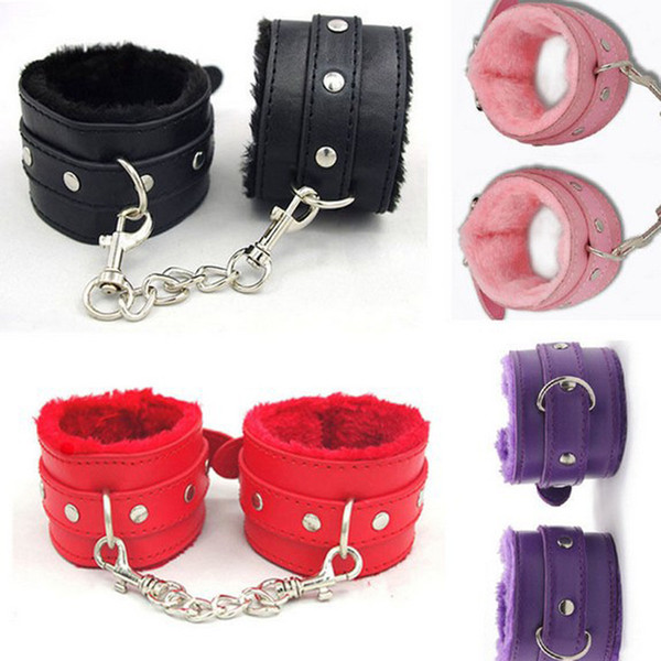 2017 New PU Leather Handcuffs Restraints Costume Bondage Sex Toys For Toys Costume Tools Free Shipping