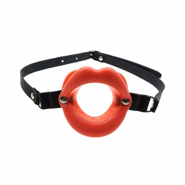 Strap on Rubber Leather Open Mouth Gag Oral Fetish Slave Bdsm Bondage Ring Gag Erotic Adult Sex Toy Adults Sex Products