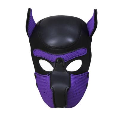 Sexy Bondage Hook Fetish Zipper Mouth Dog Mask Sex Toys For Woman Couples Restraints Adult Games PU Leather Hood Mask