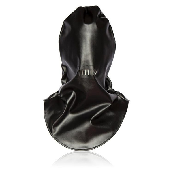 Hood Mask BDSM Slave Bright PU Leather Hoods Mask Gimp Fetish Bondage Hood Sex Hoods Sex Headgear Mask