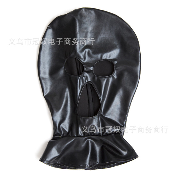 Adult Products Sex Sexy Game Toy Tease Bondage Restraint Fetish Subversion Mask Open eyes Hood Cap Spandex Cosplay For Couples S887