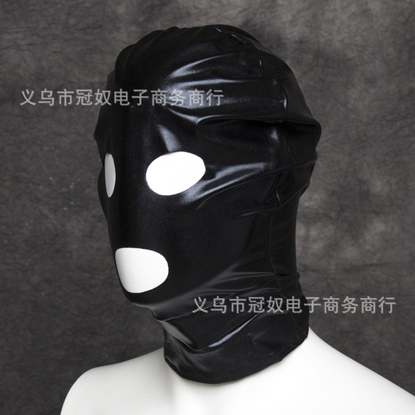 New Arrival Adult games Fetish Hood Mask BDSM Bondage Black Spandex Mask Sex Toys For Couples