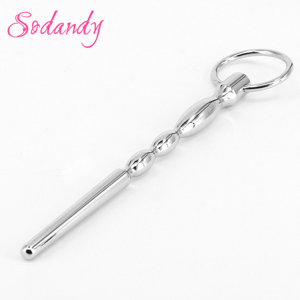 SODANDY Urethral Plug Stainless Steel Penis Plugs Urethral Sounds Metal Urethral Dilator Sex Product Solid Rod Sex Toys