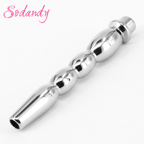 SODANDY Penis Plug Stainless steel Urethral Sounds Metal Urethral Dilator Sex Product Urethral Tube Sex Toys Cock Plug Thru Hole