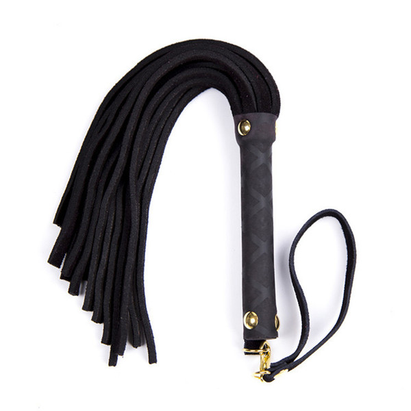 4 Color Light and Small Genuine Leather Whip Sex Bondage Flogger Spanking Erotic Lash Sex Toys For Couples Tease Adult Sex Games