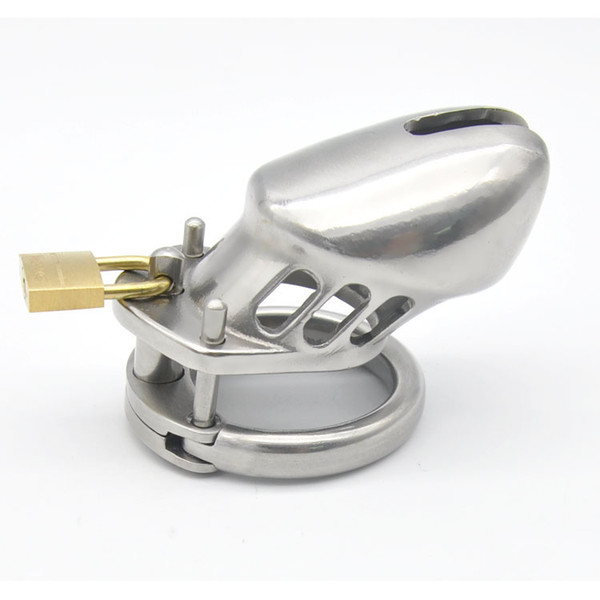 Male Chastity Device Cock Cage Real Stainless steel Small CB6000 S chastity Belt Drop shipping