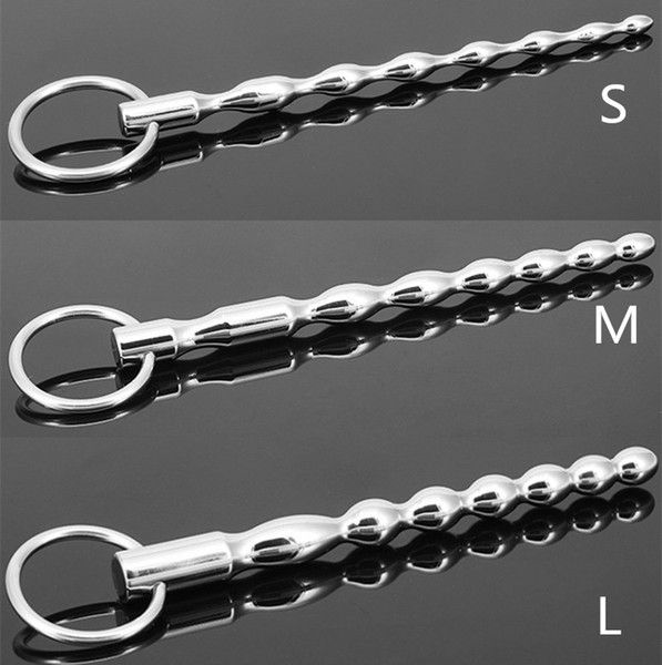 3 Size Male Fetish Sex Toy Penis Plug Urethral Sound Chastity Dilator Stimulating Stainless Steel Penis Masturbation Adult Product 604