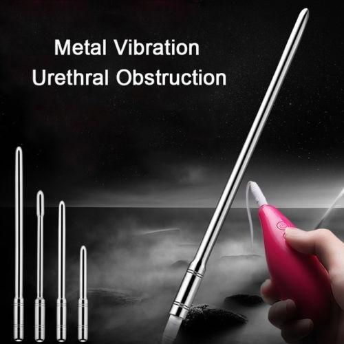 Vibration Urethral Sounds 10 Speed Extra Quiet Stainless Steel Urethral Dilator Sound Vibrator