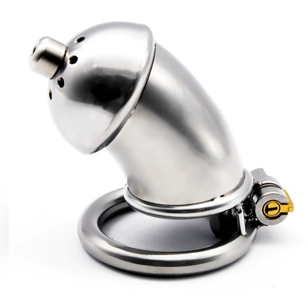 Steel stainless chastity cage with stealth lock male chastity device catheter sound cock cage ring sex toys sex products